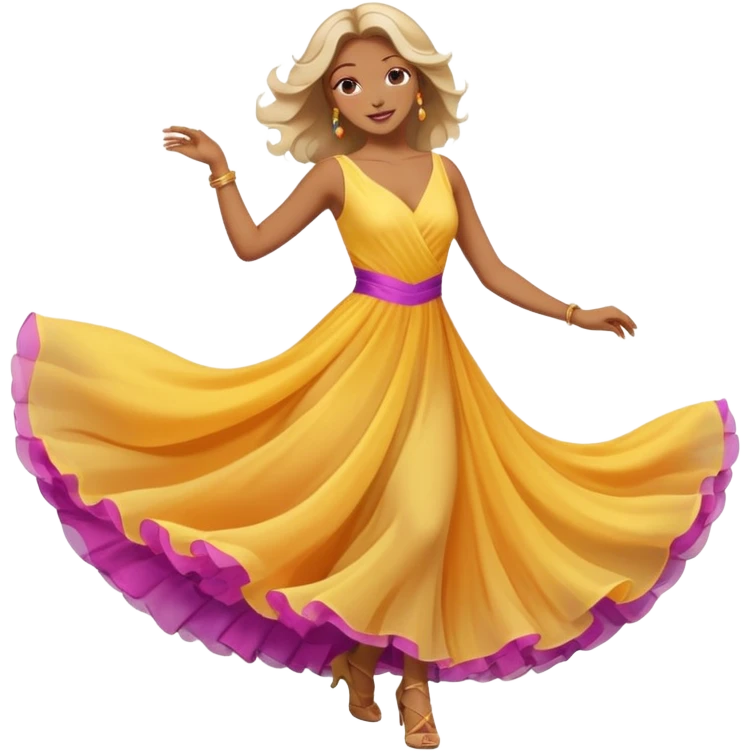 A woman dancing emoji