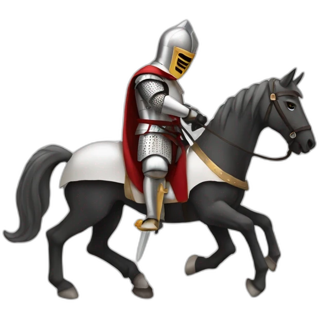 Knights Templar with horse emoji