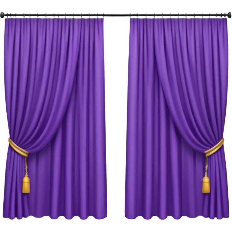 purple curtains open modern emoji