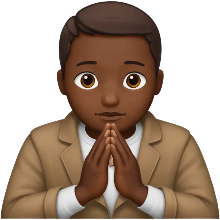 Brown praying hands emoji hands only emoji