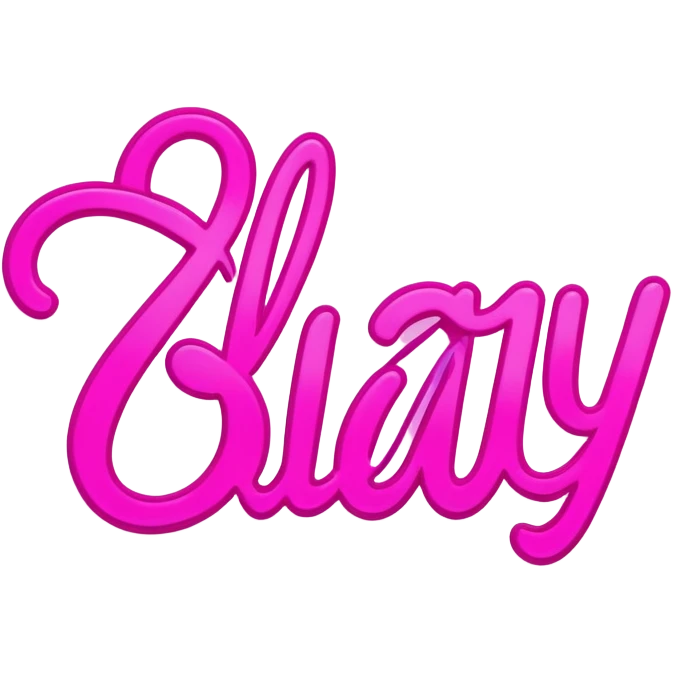 A pink sign that says slay in cursive  emoji