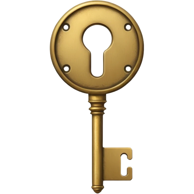 key in keyhole emoji