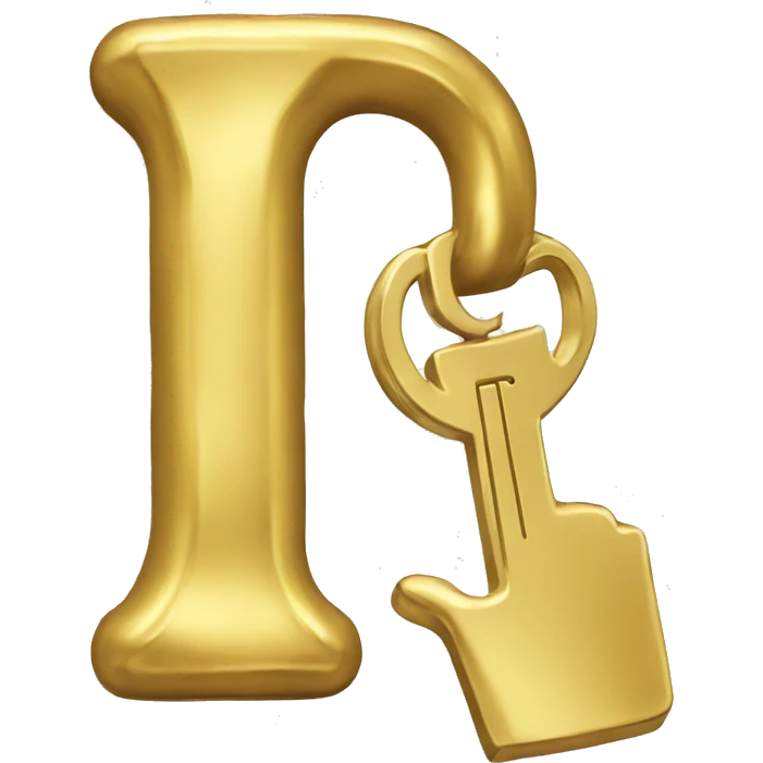 Gold goin key emoji