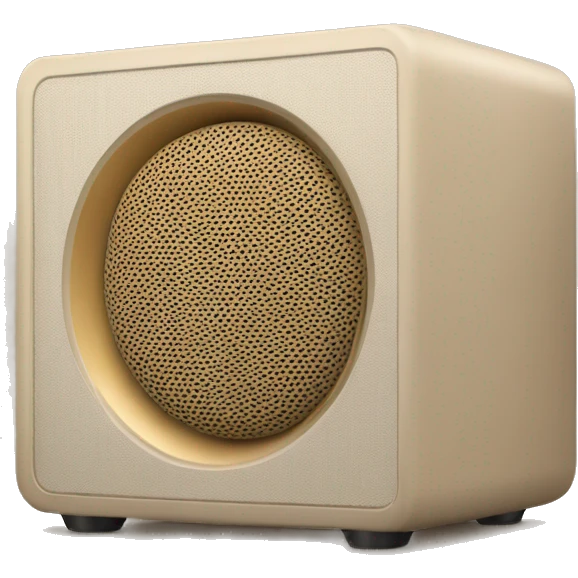 beige Audio speaker emoji