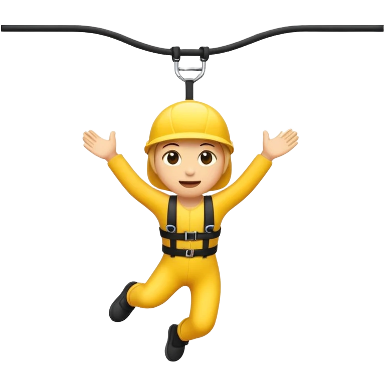 small size emoji style bungee jumping icon, clean lines emoji