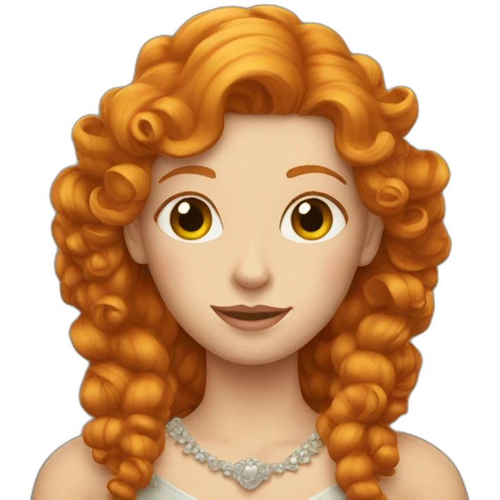 Ginger queen emoji