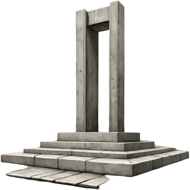 Anselm Kiefer concrete monument emoji