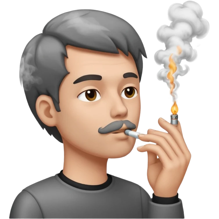 En train de fumer  emoji