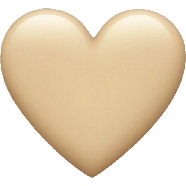 Beige heart  emoji