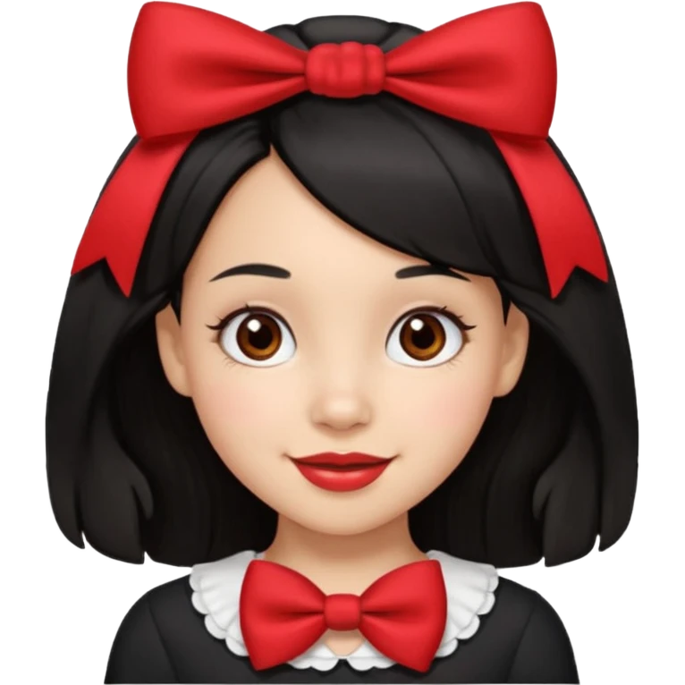 a girl that has black 3c hair textures and lightskin, It has brown eyes, a nose, lips, and it’s smiling. emoji