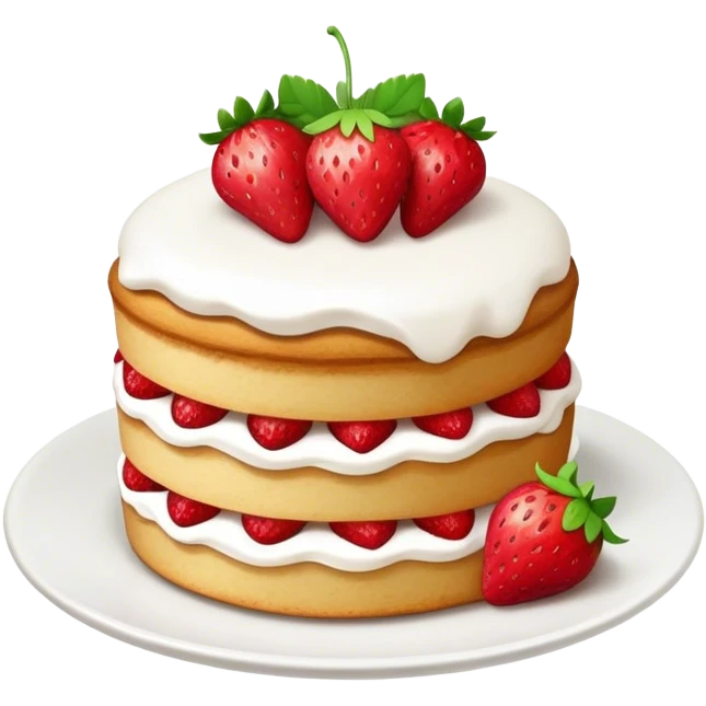 strawberry short cake emoji