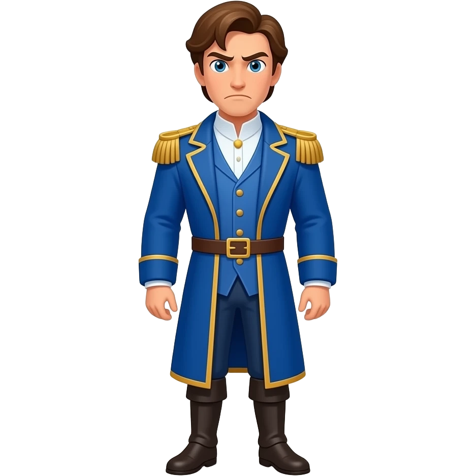 Prince Eric full body from Disney the little mermaid/ he's all frowning emoji
