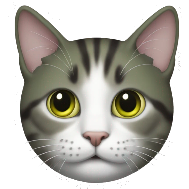 A cat the colour of a pickle  emoji