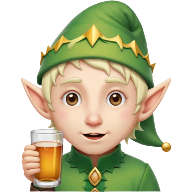 Drunk elf emoji