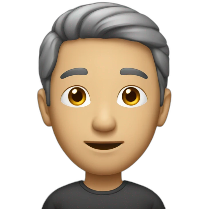 a quiet sitted man emoji