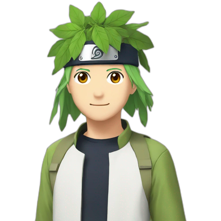 Leaf headband from Naruto anime emoji