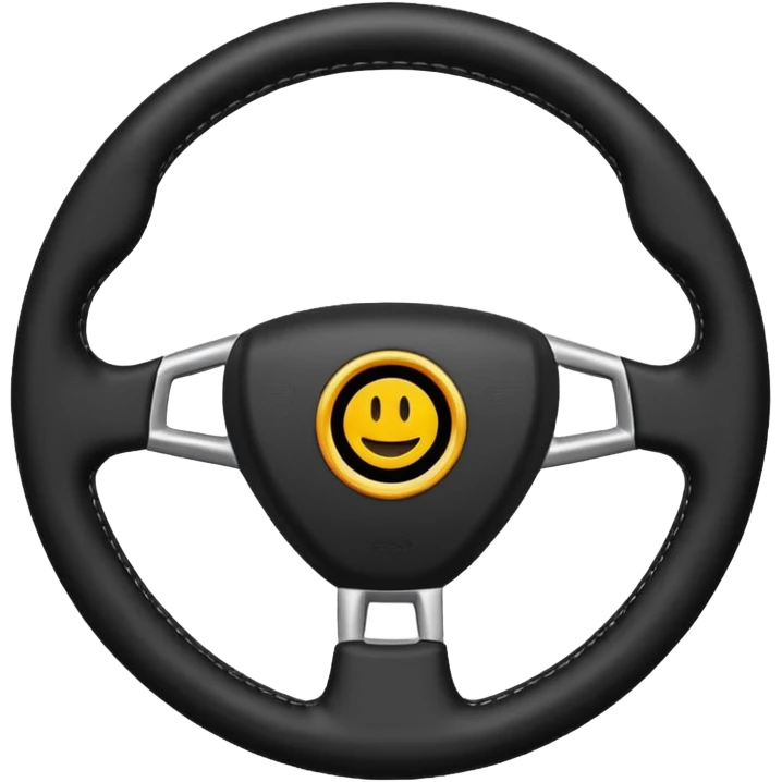 car steering wheel with no emoji emoji