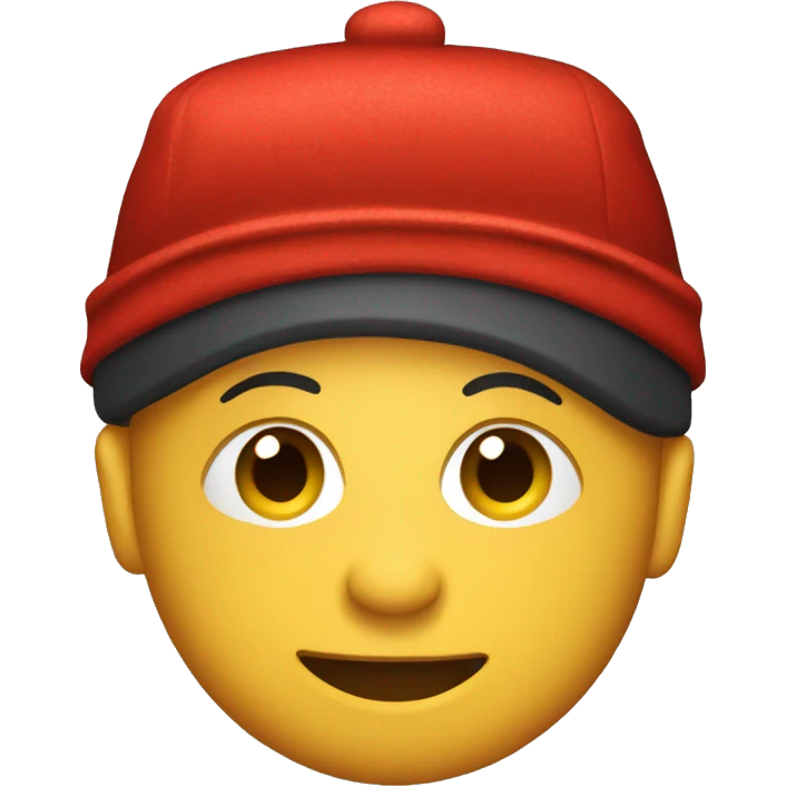 Emoji face with red Moroccan cap emoji