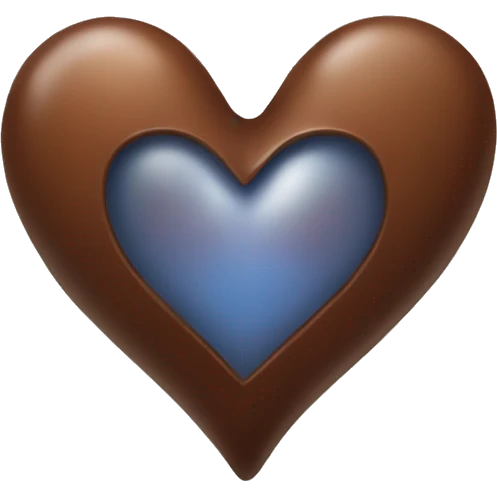  corazón marron emoji
