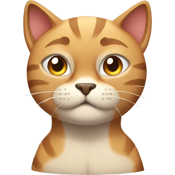 Muscular cat emoji