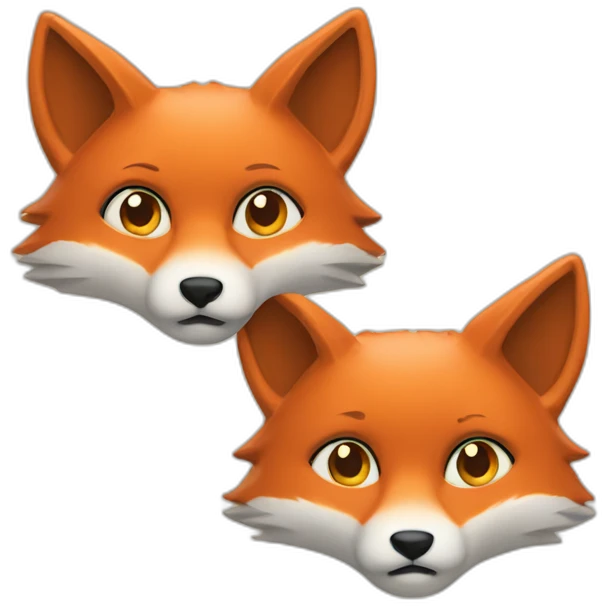 two fox watch stars emoji