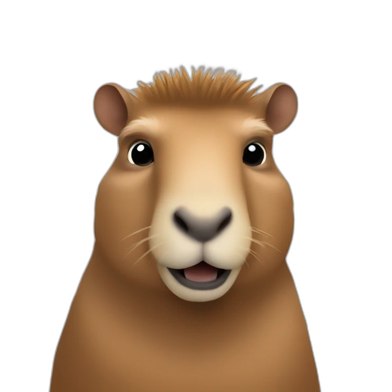 Un homme capybara emoji