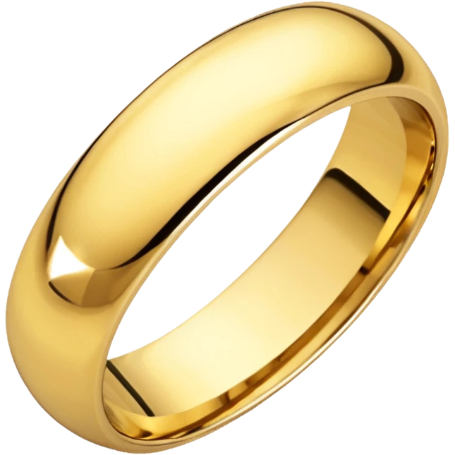 Gold wedding band emoji