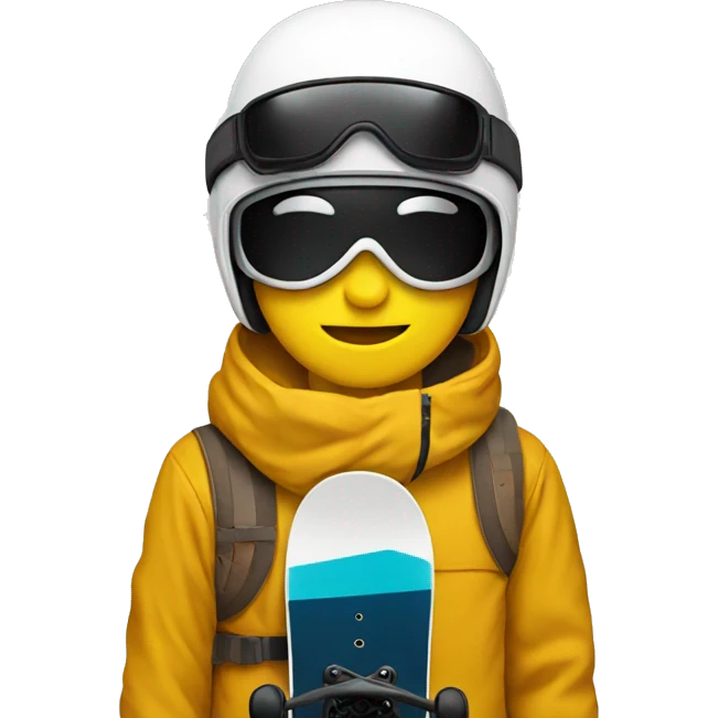 A snowboard emoji