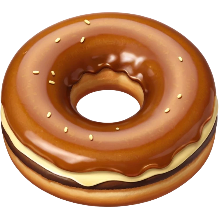 rosquinha marrom emoji