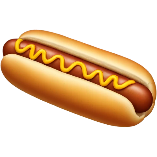 Wrinkly hotdog emoji