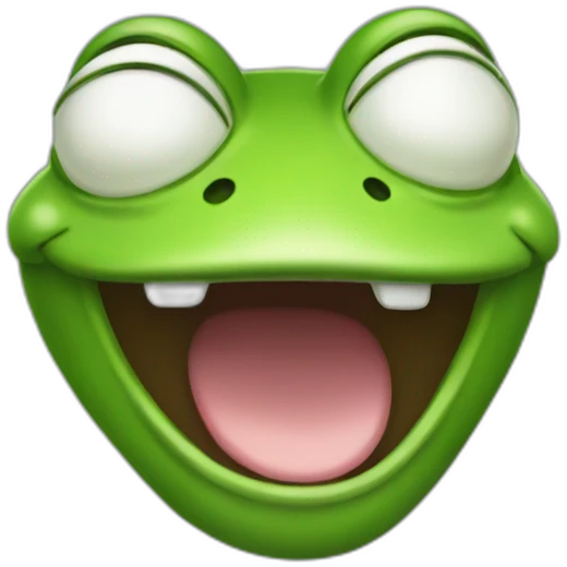 pepefrog laugh, anime style emoji