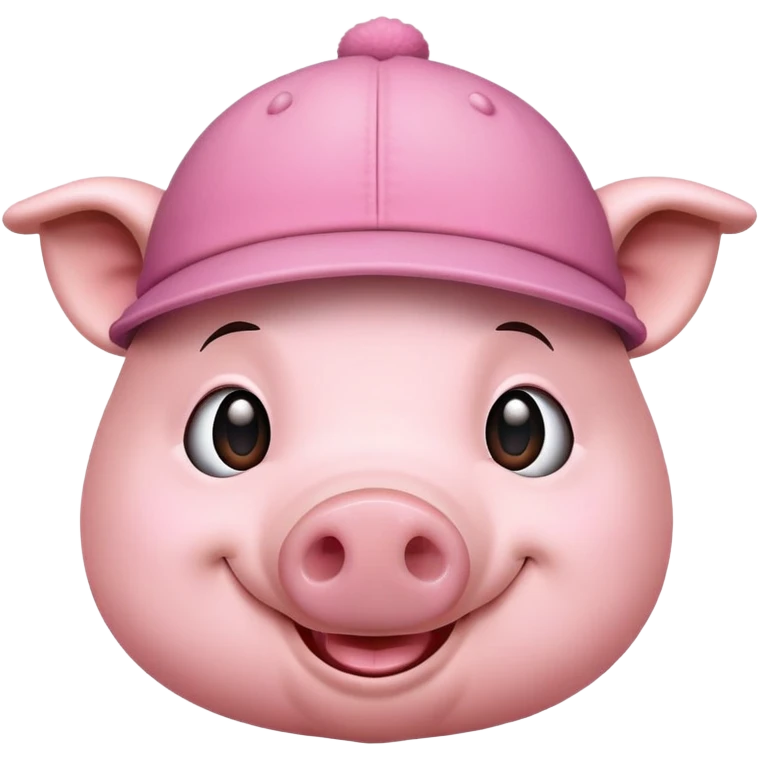 Pig wearing hat   emoji
