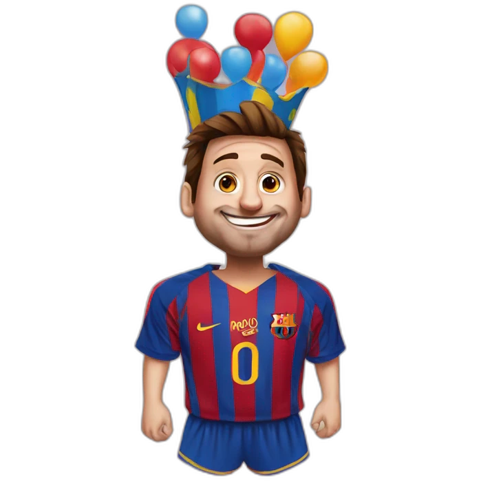 Messi en clown emoji