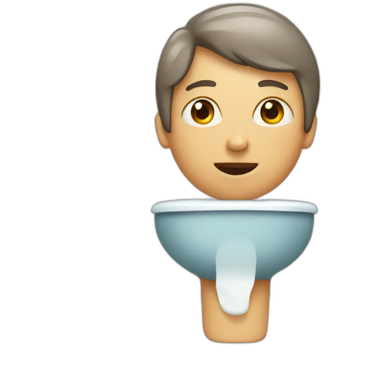 Human in toilet emoji