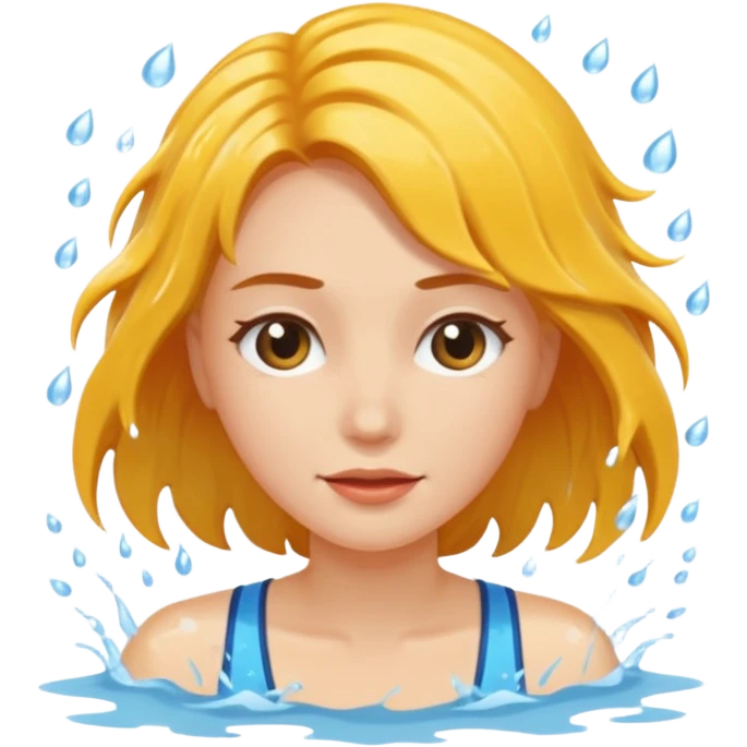 Woman splashing emoji