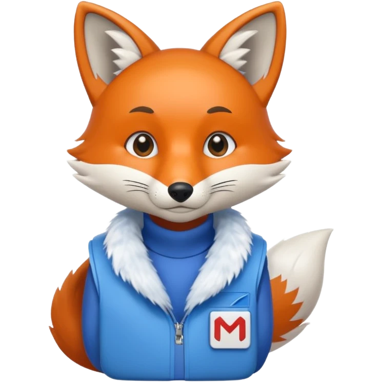 finder Fox blue and white Mac logo  emoji