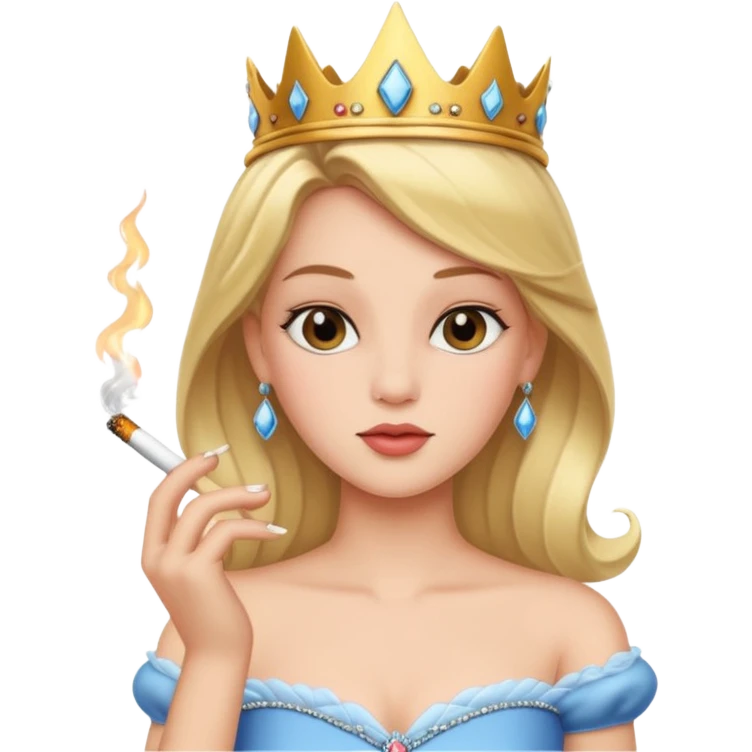 Princess smoking emoji