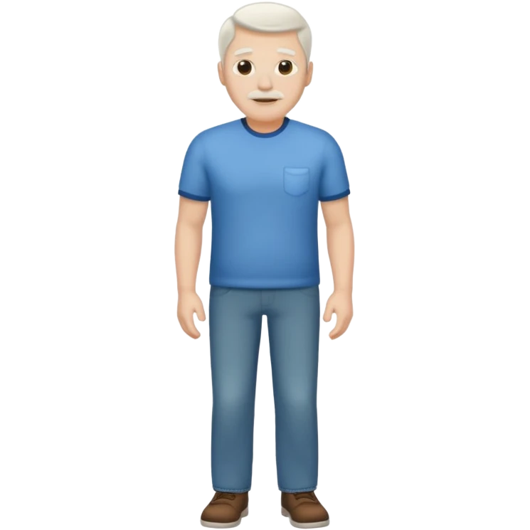 Dad full body. White emoji