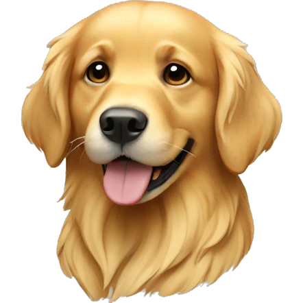 golden retriever dog emoji