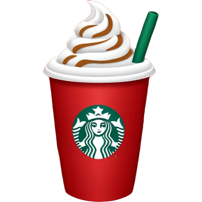  Christmas Starbucks coffee emoji