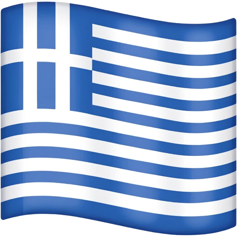 Greece flag without blue stripes, only white stripes emoji