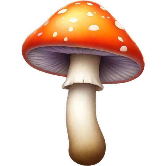 Colorful mushrooms emoji