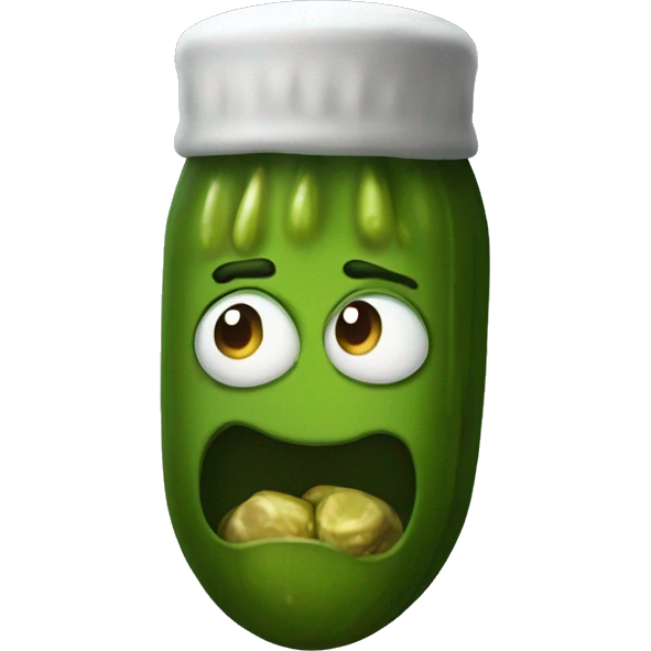 A maffia pickle emoji