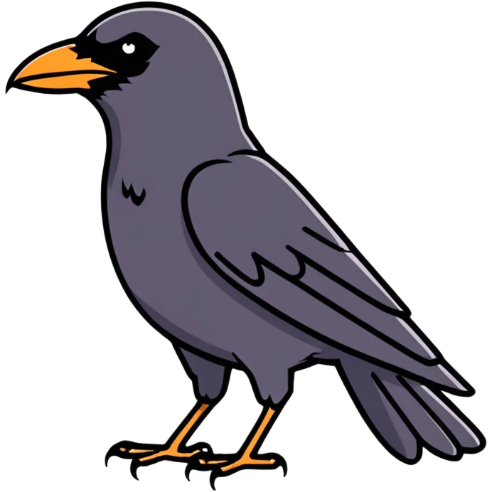 Crow emoji