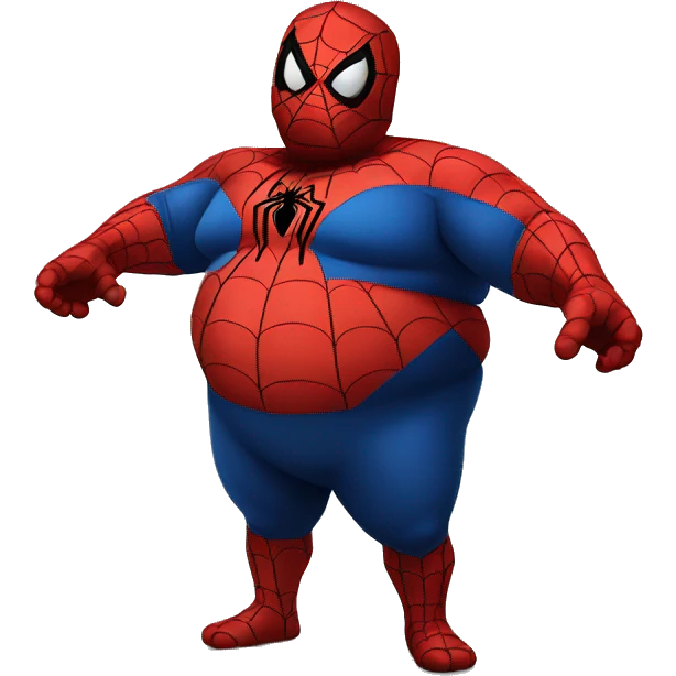 Fat spiderman emoji