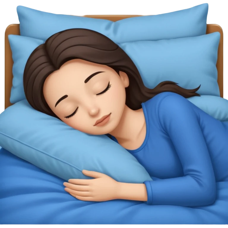 brunette-single-girl-in-blue-bed-sleeping-pretty-eyelashes-light-skin emoji