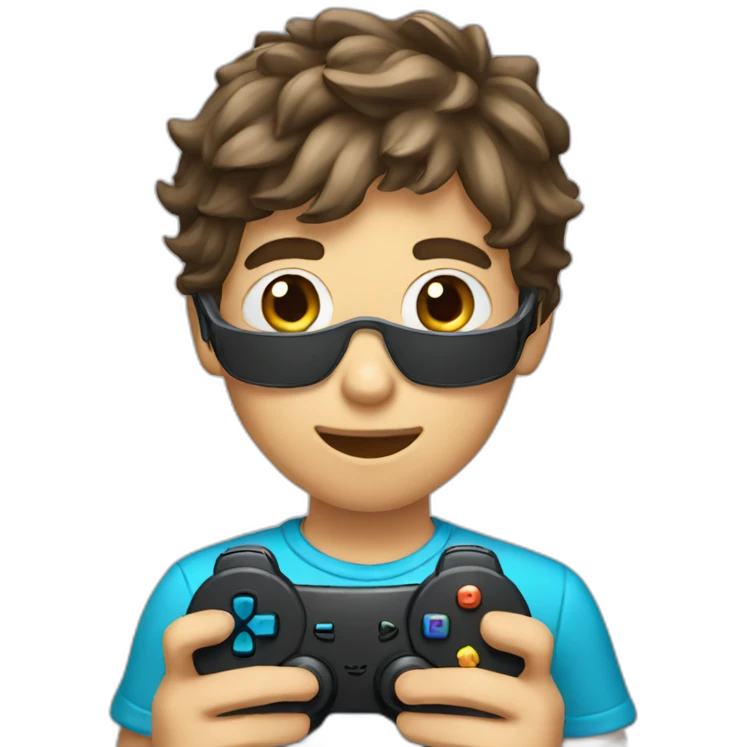 boy with gamepad emoji