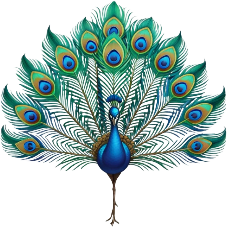 Peacock Feather small  emoji