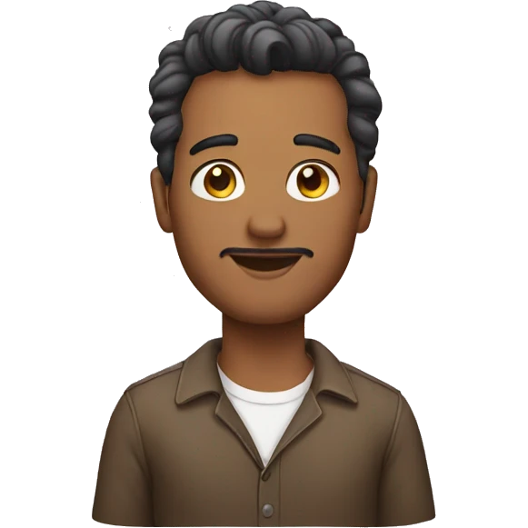Man wearing earrings emoji