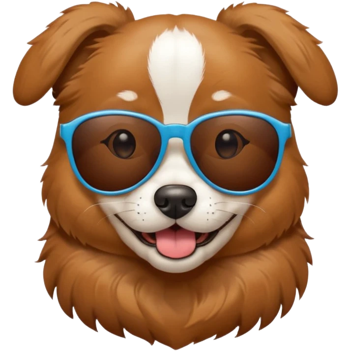 Dog with sunglasses emoji